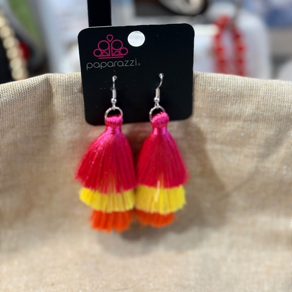 Paparazzi Multicolor Tassel Earrings - Picture 3 of 3